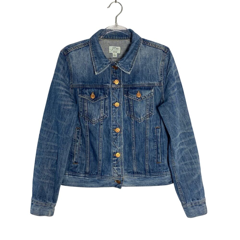 J. Crew Women's Blue Denim Jean Jacket Size S